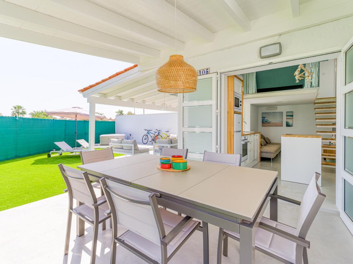 Aquarium Bungalow Private Jacuzzi, 3 Bedrooms, Ac And Bikes Maspalomas  Exteriér fotografie