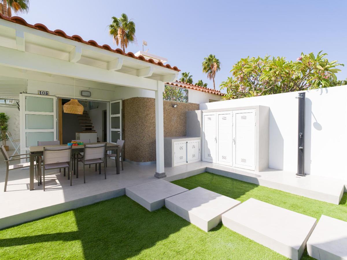 Aquarium Bungalow Private Jacuzzi, 3 Bedrooms, Ac And Bikes Maspalomas  Exteriér fotografie
